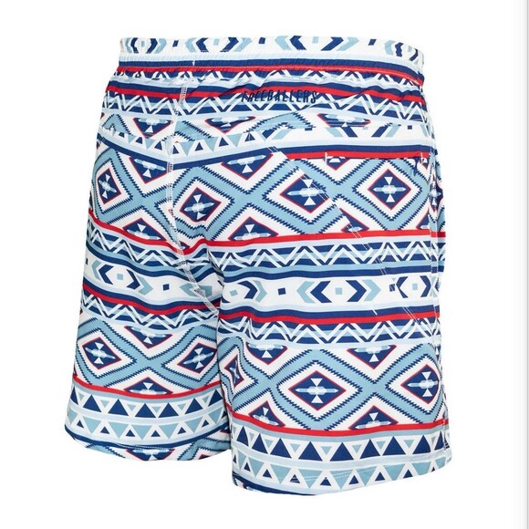Chiefs Freeballers by Meripex Apparel Men Sz Large Blue Aztec Lined Sport Shorts - Picture 10 of 10